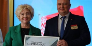 Подарки для комфорта и работы: профсоюзы передали технику пансионату «Ирдица» в Быхове