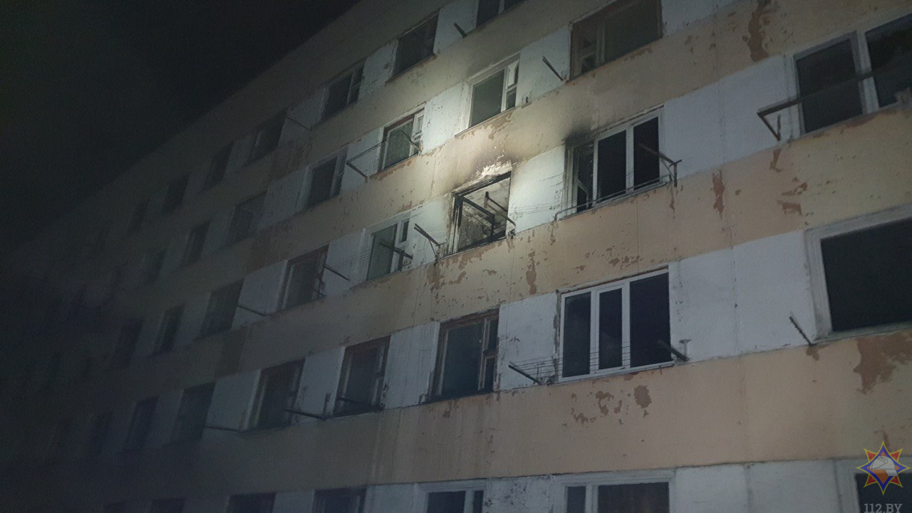 В Кричеве эвакуировали 25 человек из-за пожара в общежитии. Никто не пострадал