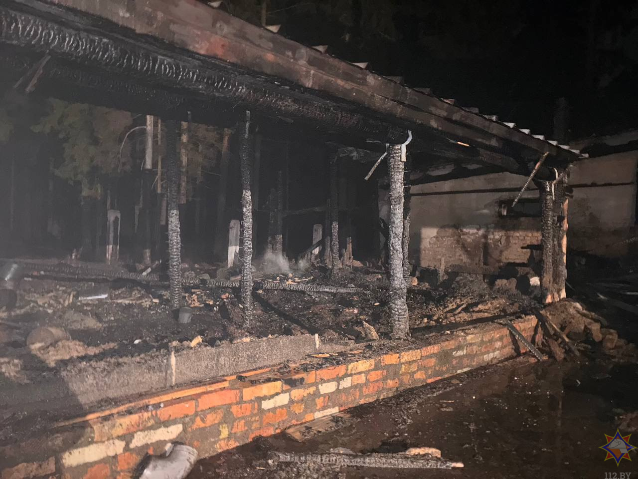 ЧП на ферме под Могилевом: полностью сгорел свинарник с животными