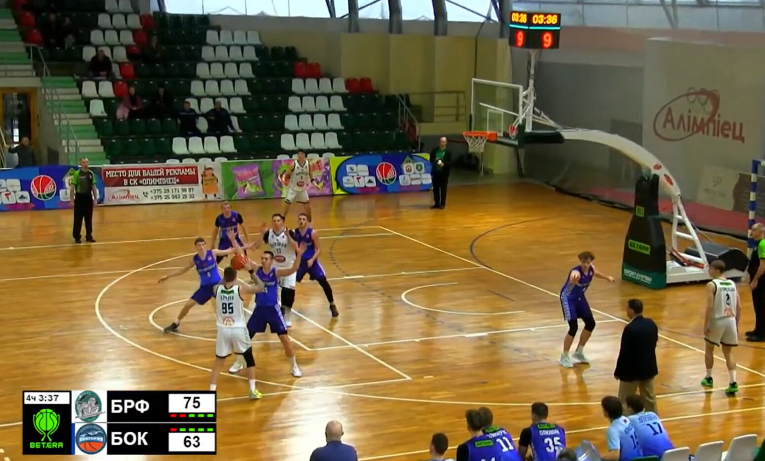 Могилевский «Борисфен» уверенно обыграл БОК «Виктория» в чемпионате страны по баскетболу