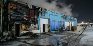 В Горках загорелся деревообрабатывающий цех. Сработавшая сигнализация помогла избежать худшего