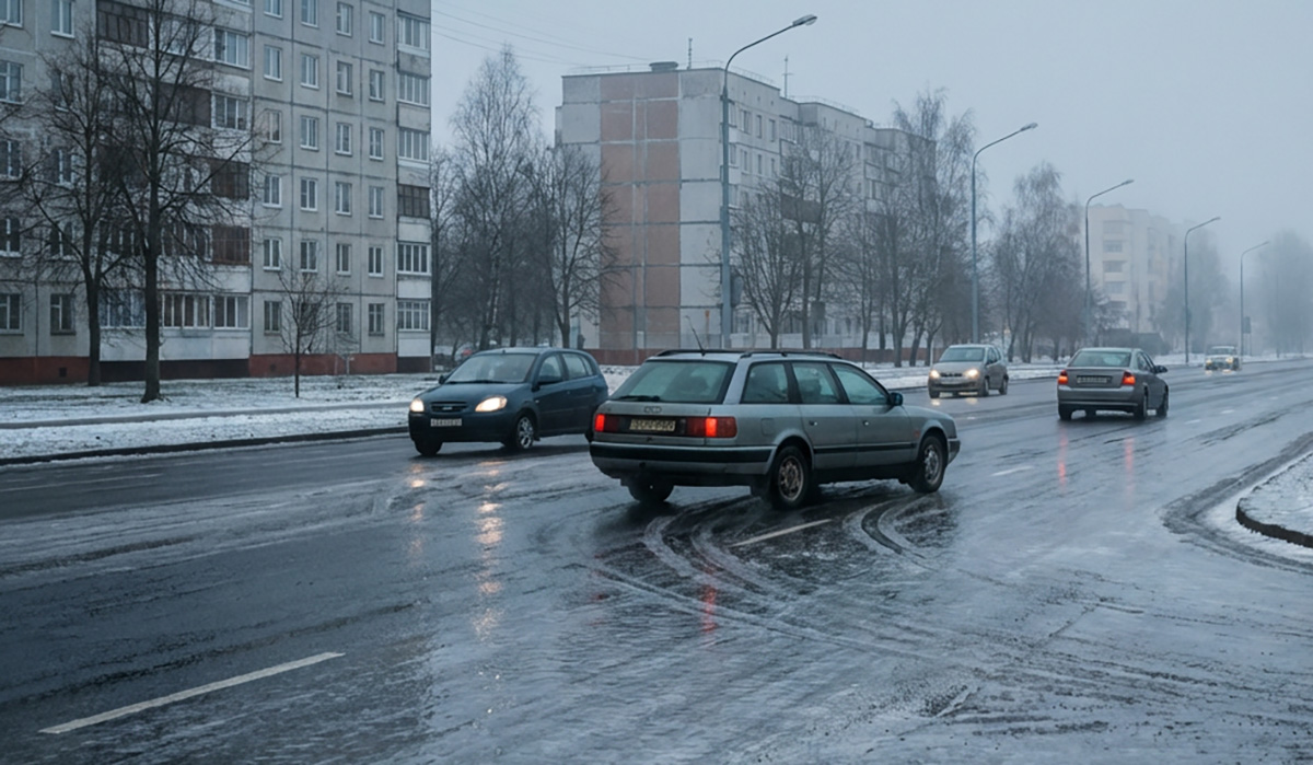 Внимание, гололед! В Беларуси объявлен оранжевый уровень опасности. Главное — для водителей и пешеходов
