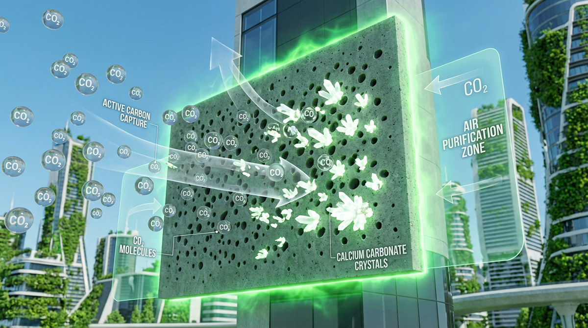 Цемент, который не губит, а чистит воздух: открыт углеродно-отрицательный материал