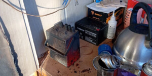 В Бобруйске на балконе девятиэтажки произошел пожар: взорвался газовый баллончик