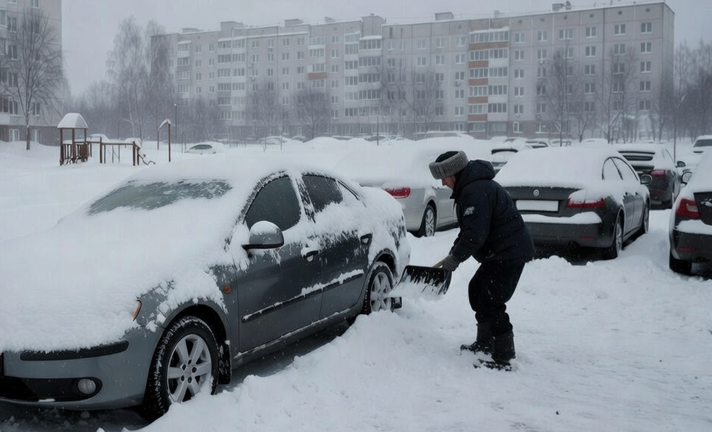 Штраф до 4 500 рублей: что ждет автовладельцев за неубранный снег у машины в 2026 году