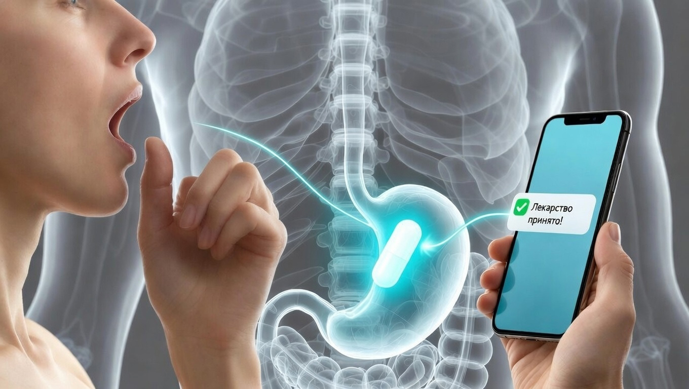 Лекарство с подтверждением доставки: ученые создали умную таблетку, которая сообщает на телефон о приеме