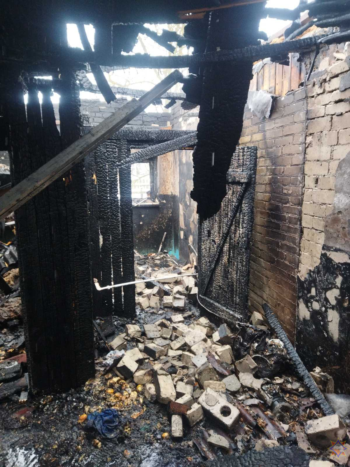 В Кричевском районе сгорела кровля жилого дома