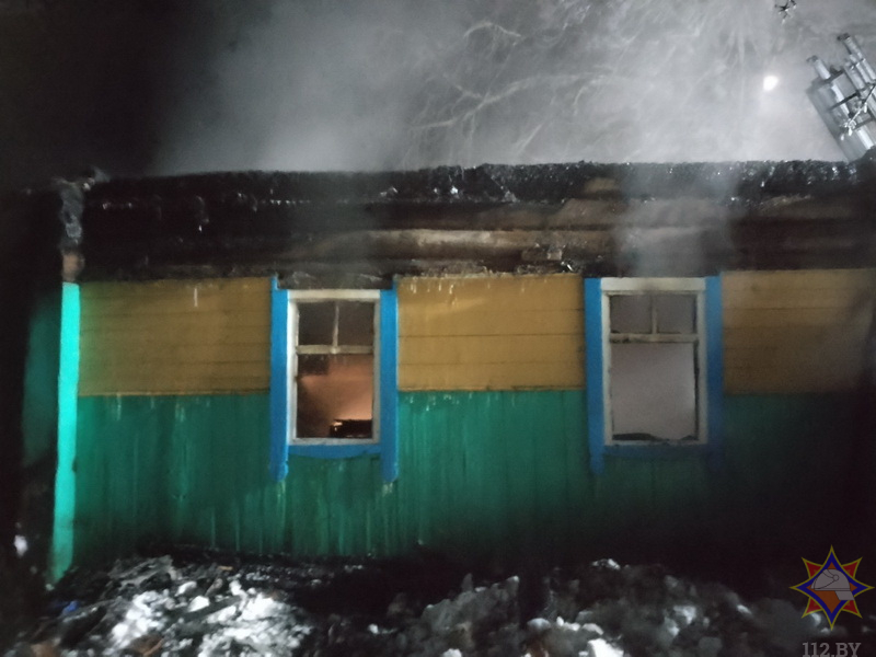 Ночной пожар под Белыничами унес жизнь мужчины: дом в Техтине горел открытым пламенем