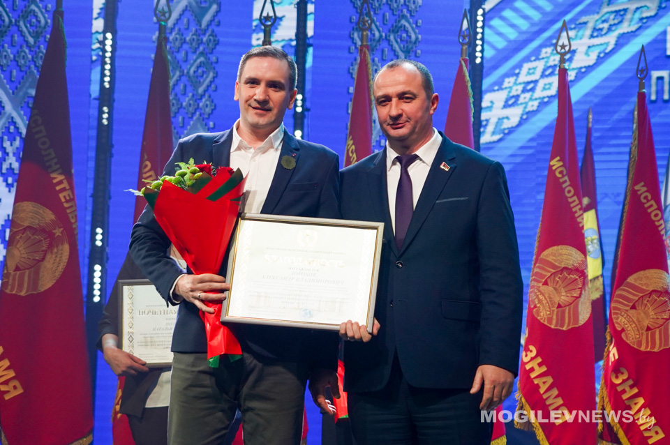 В Могилеве чествовали победителей соревнования по социально-экономическому развитию 2025 год. Фото