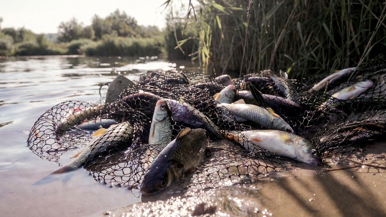57 километров сетей и 440 кг рыбы: в Могилевской области за год выявили сотни нарушений правил рыболовства