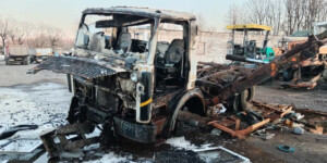 Автомобиль МАЗ горел в Черикове