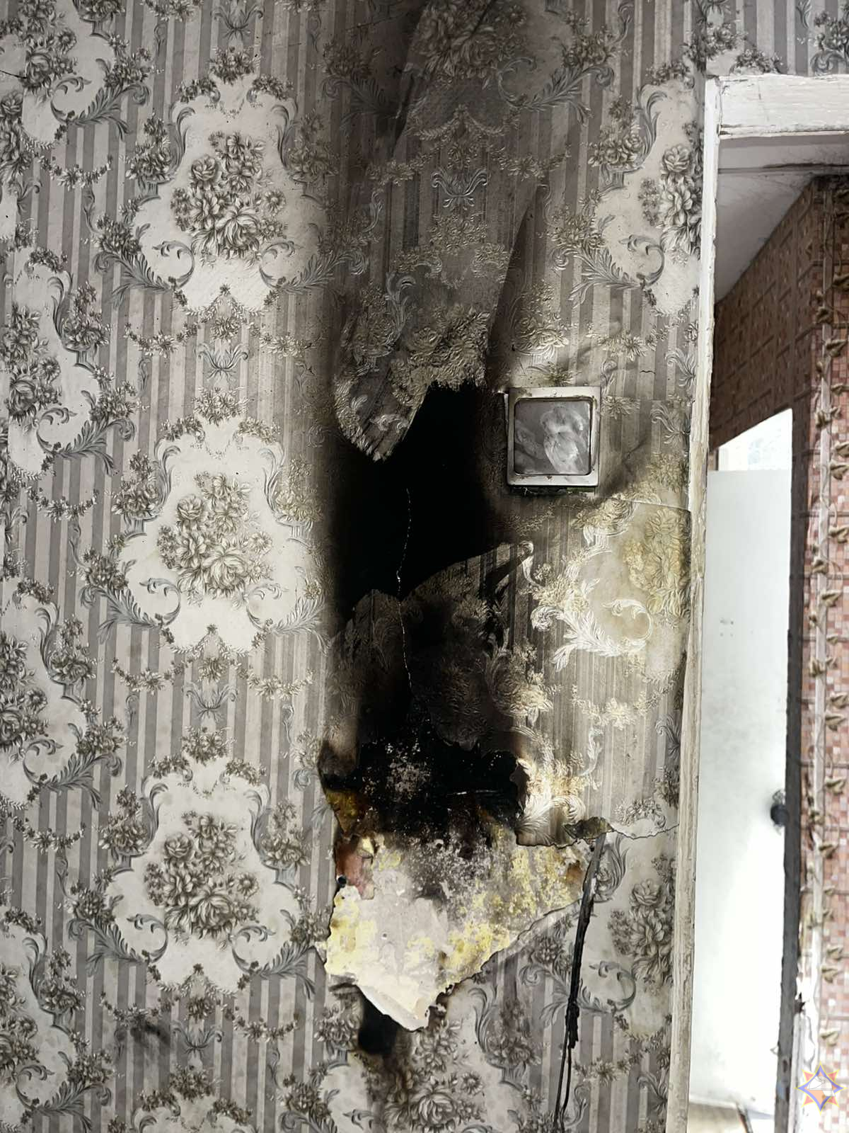 Общежитие горело в Климовичах