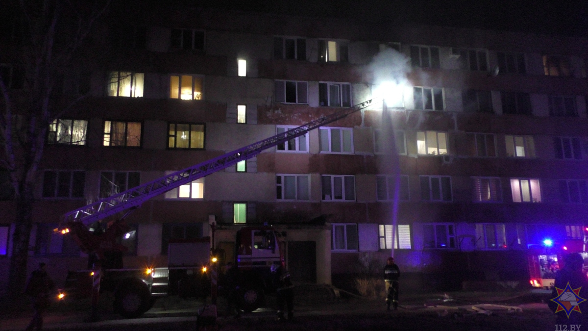 В Могилеве при пожаре в общежитии погибла женщина