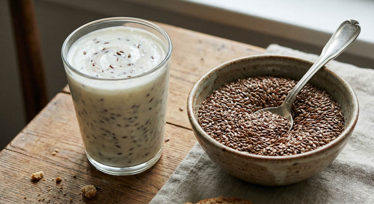 Кефир с льняным семенем: прощайте, проблемы с желудком и весом