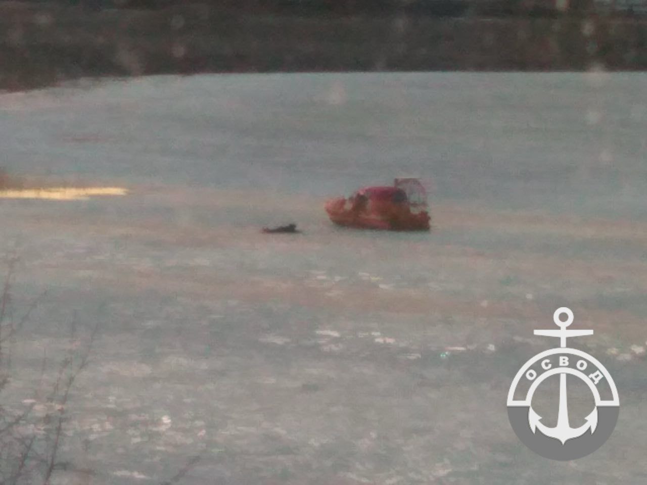 В Могилеве на Фатинском заливе два рыбака провалились под лед