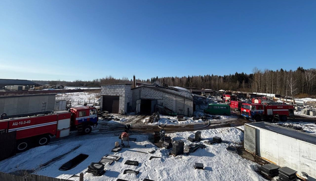 Цех по производству мебели горел под Могилевом