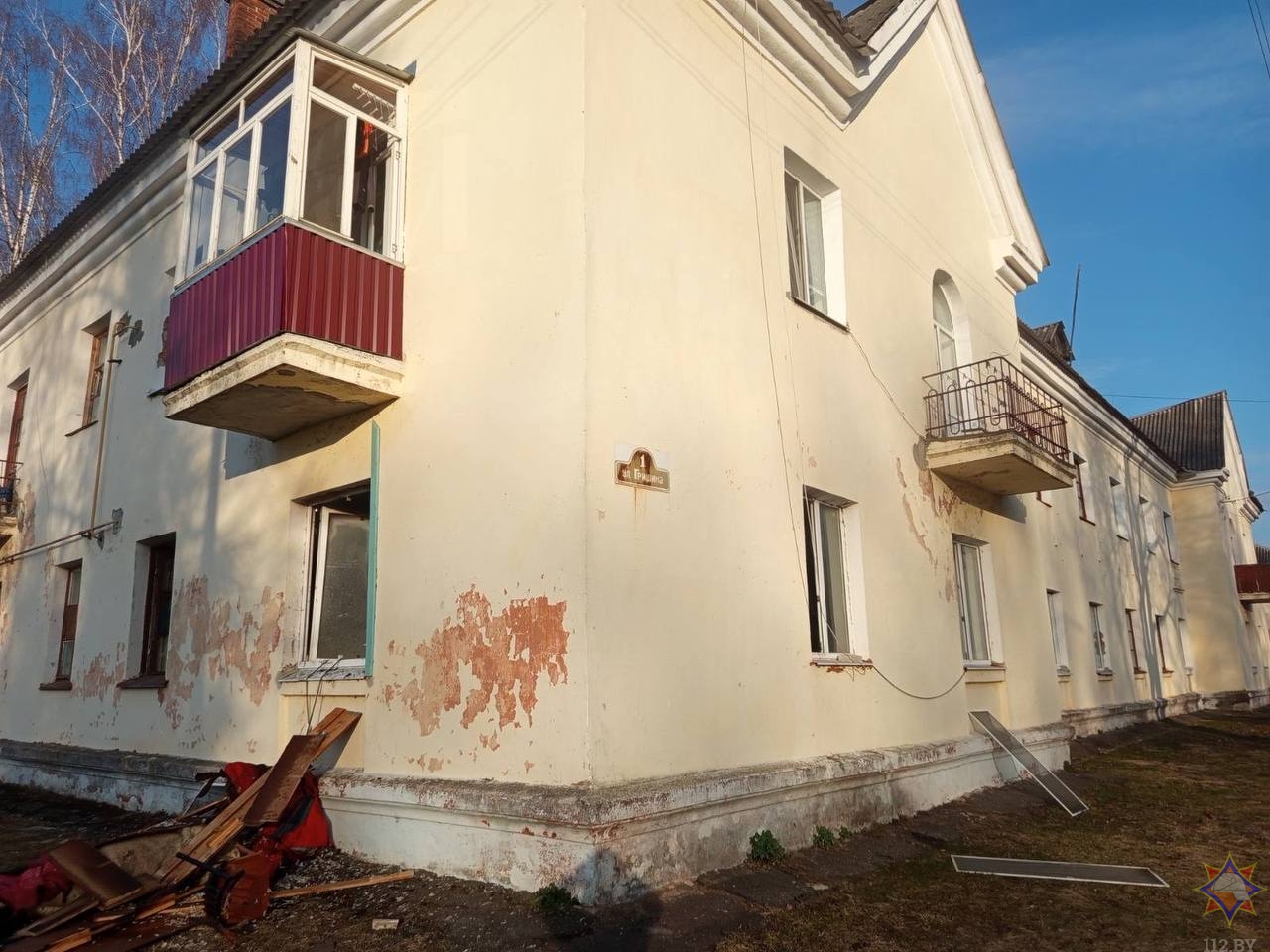 В Быхове пожар случился в многоквартирном доме