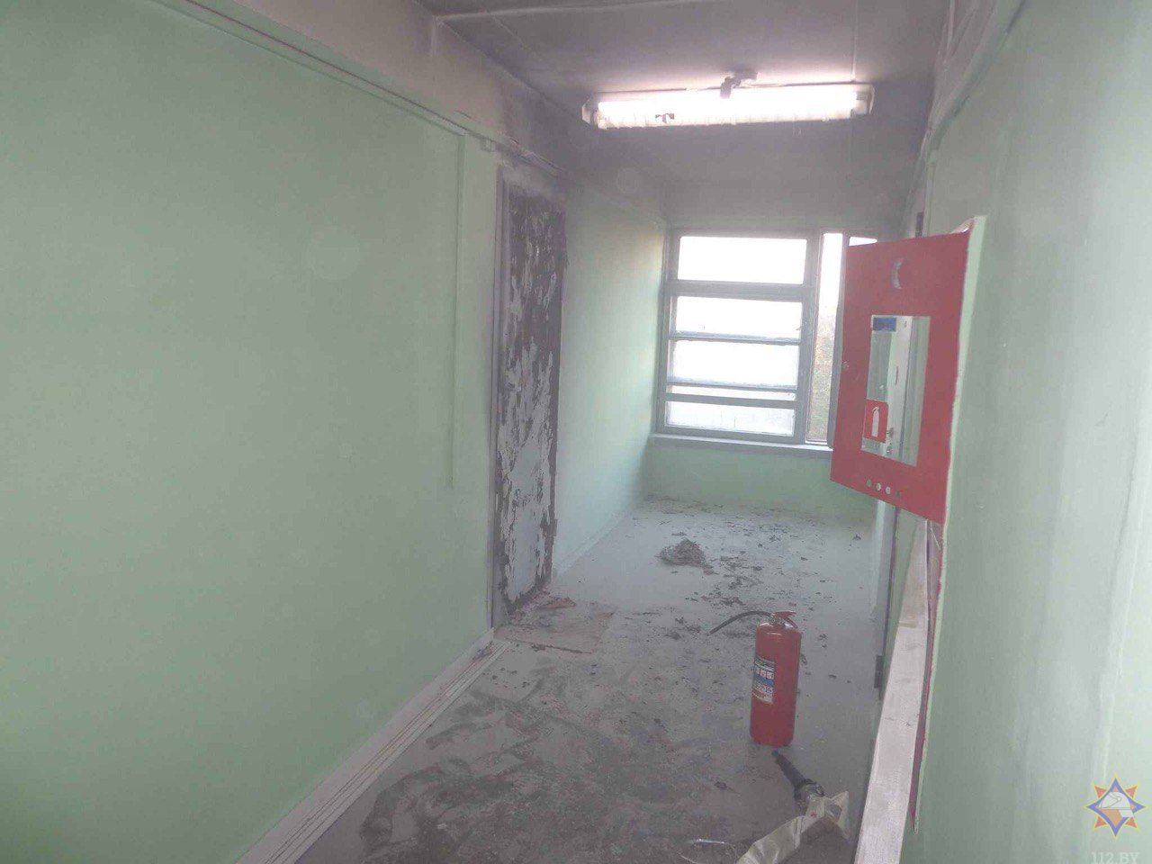 Общежитие горело в Бобруйске