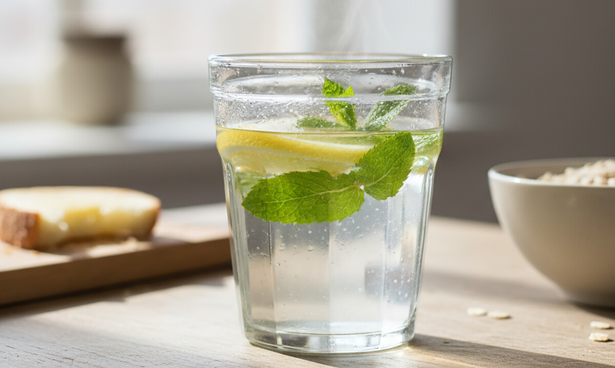 Вода с лимоном утром: простой рецепт для гидратации и пищеварения