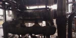 В «Могилевхимволокно» пожарные ликвидировали загорание в химическом цехе