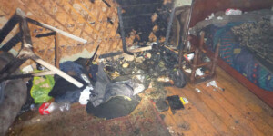 В Бобруйске горел жилой дом