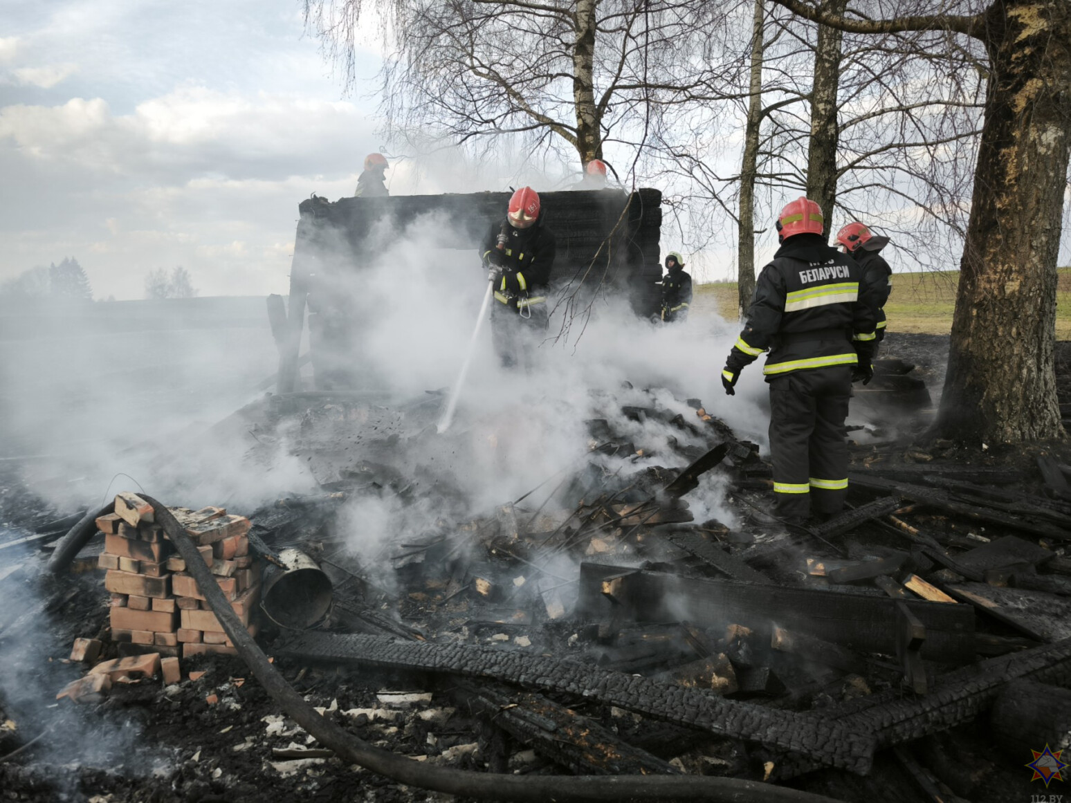 Мужчина пострадал при пожаре бани в Мстиславском районе