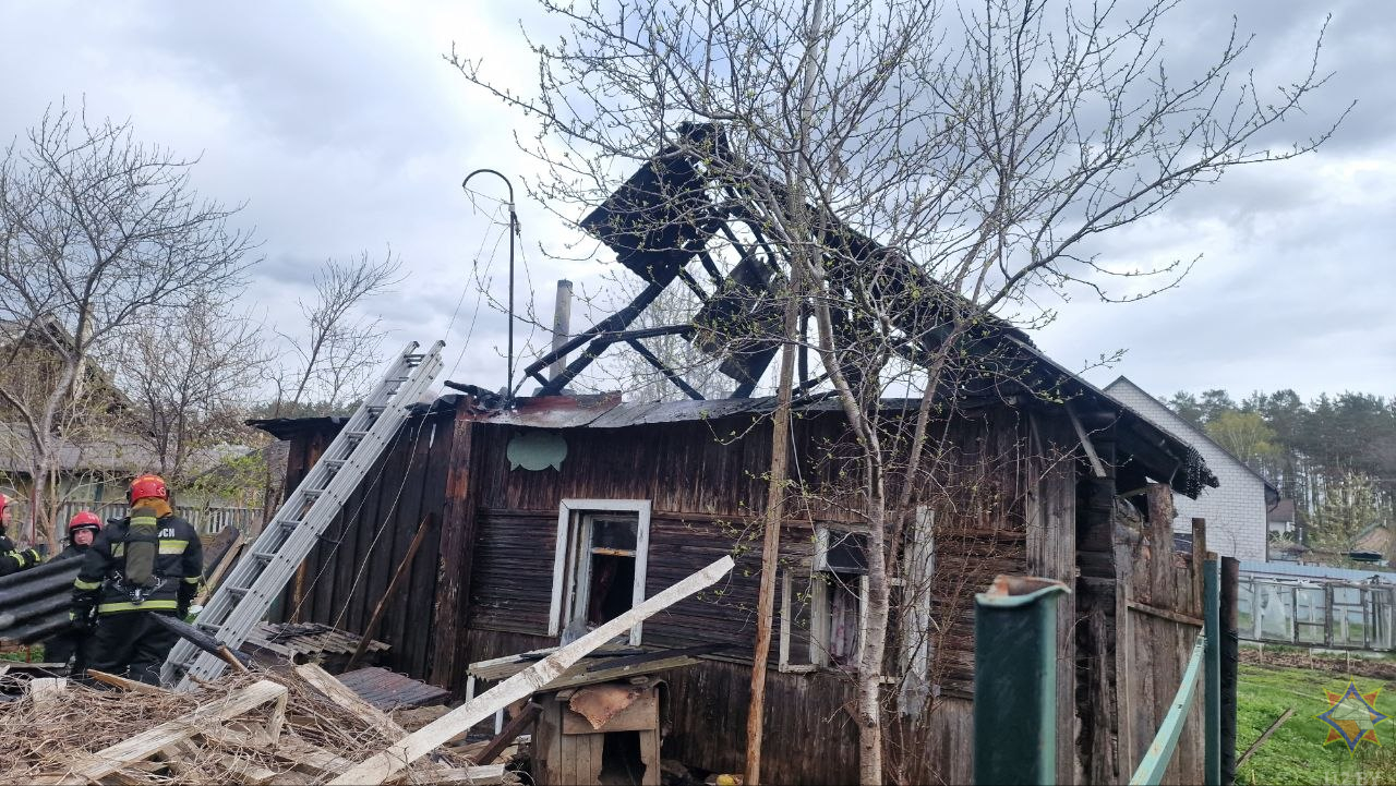 В Могилеве горел дом