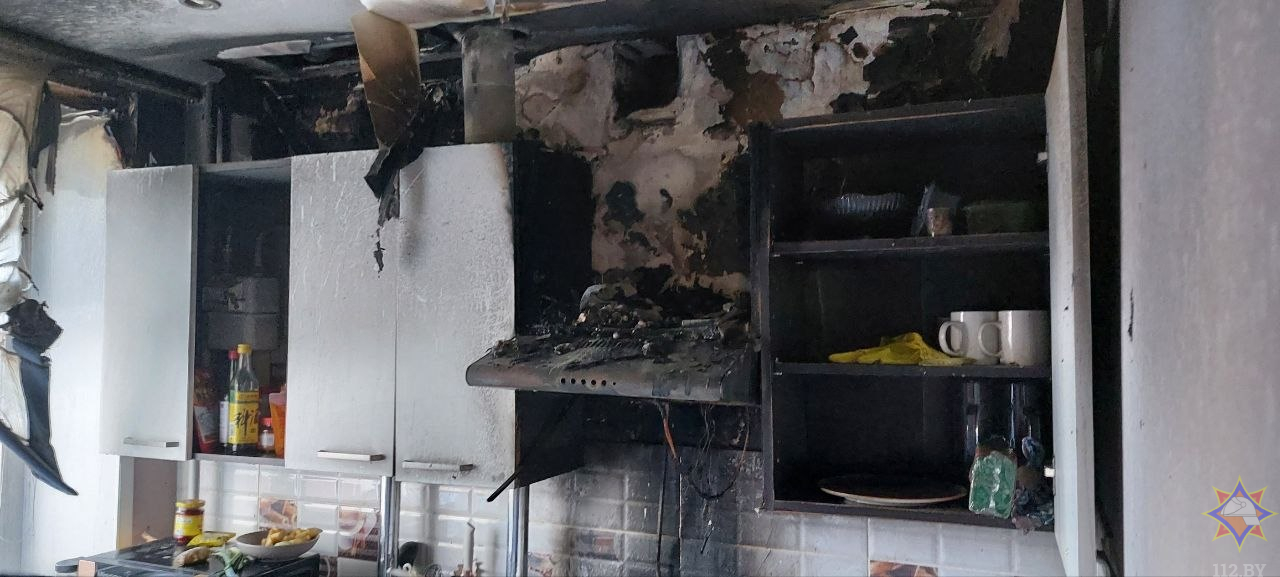 В Могилеве на улице Лазаренко загорелась квартира