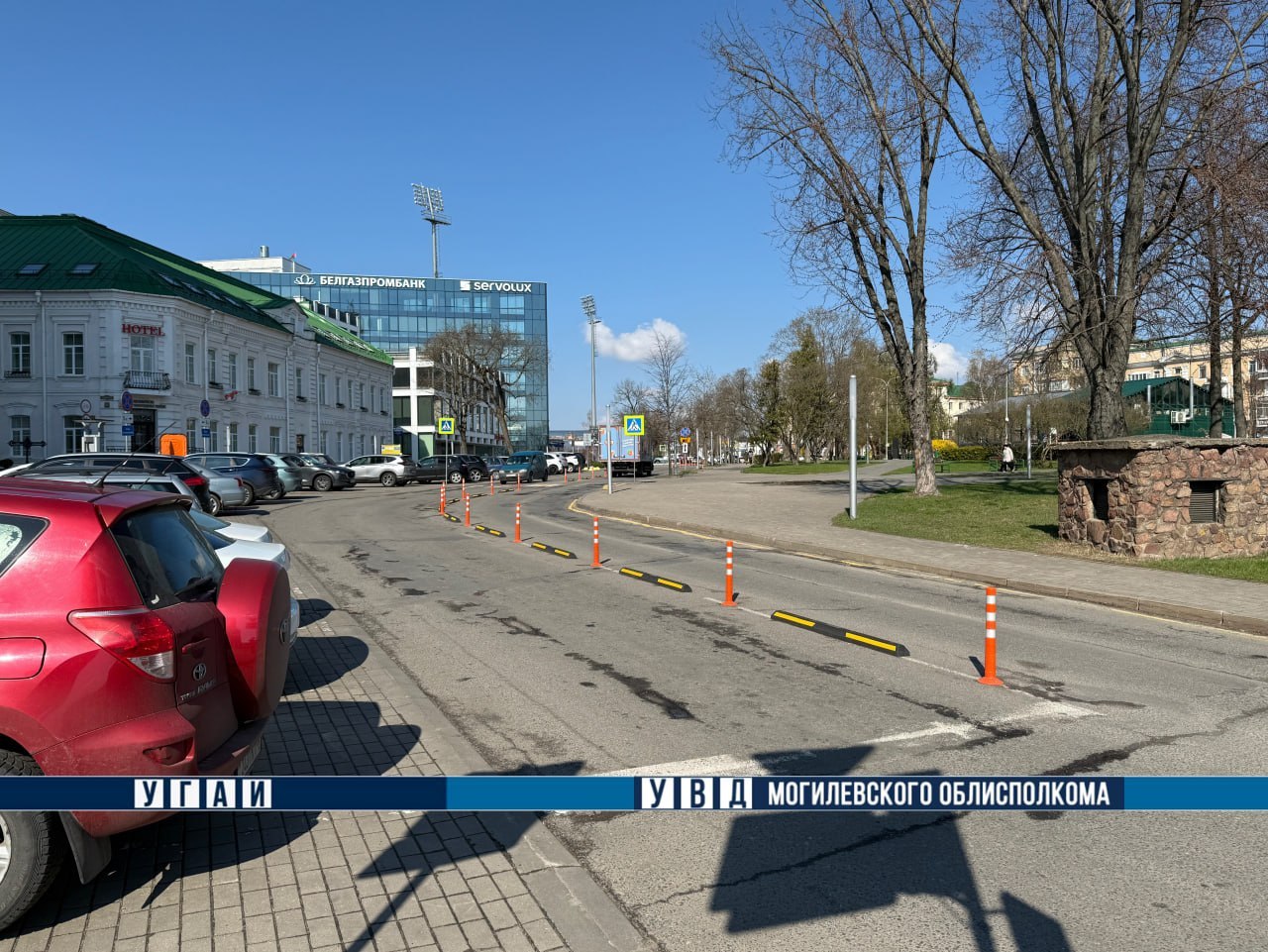 В Могилеве изменили правила парковки на улице Миронова