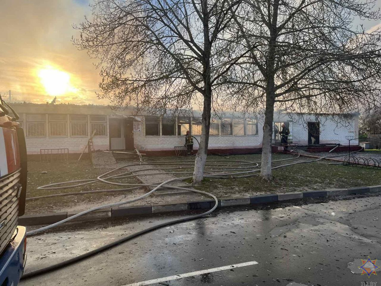 Магазин горел в Чериковском районе