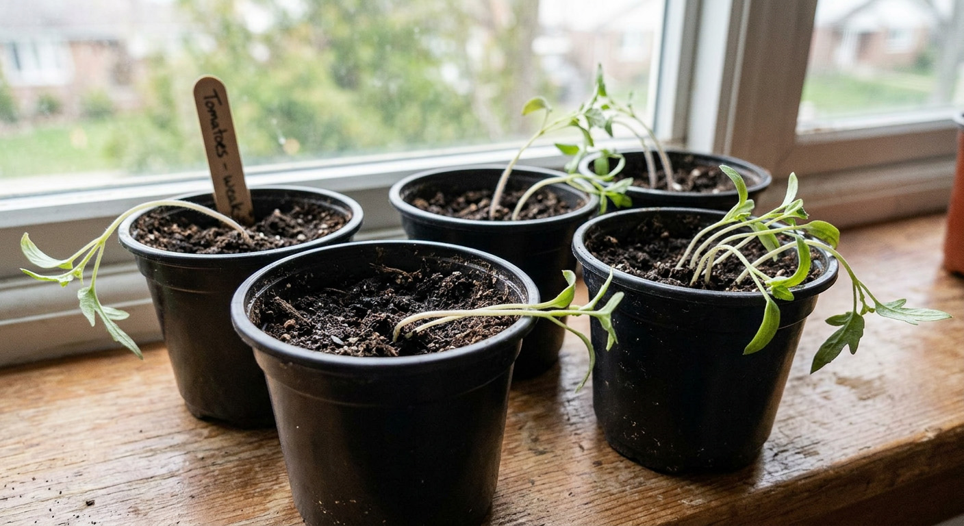 Почему рассада падает и ложится: 5 причин и как спасти за 1 день