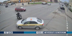 В Могилеве произошло ДТП с участием мотоциклиста