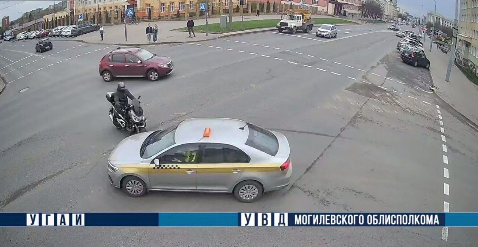 В Могилеве произошло ДТП с участием мотоциклиста