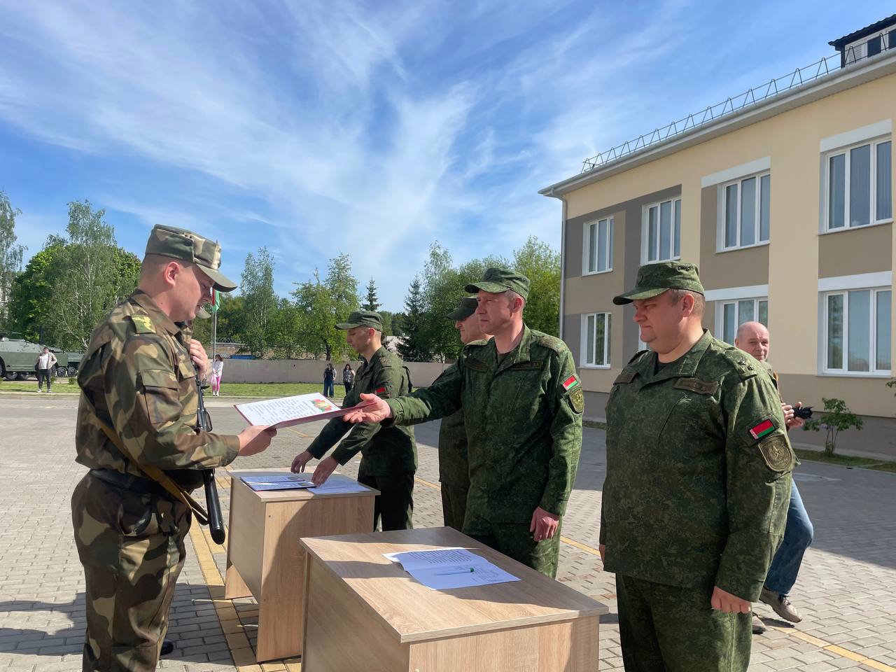 Офицеры запаса в Могилеве приняли военную присягу