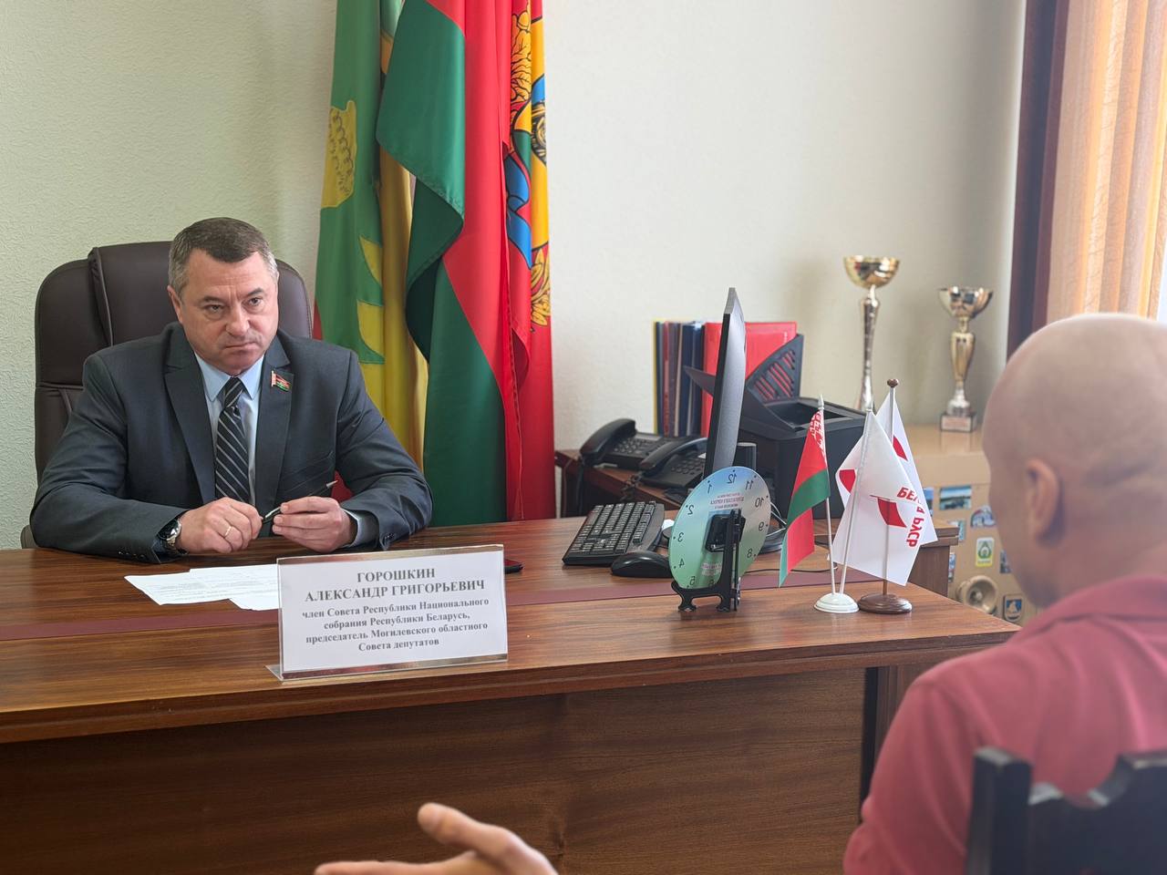Александр Горошкин провел выездной прием граждан в Краснопольском районе. Фото