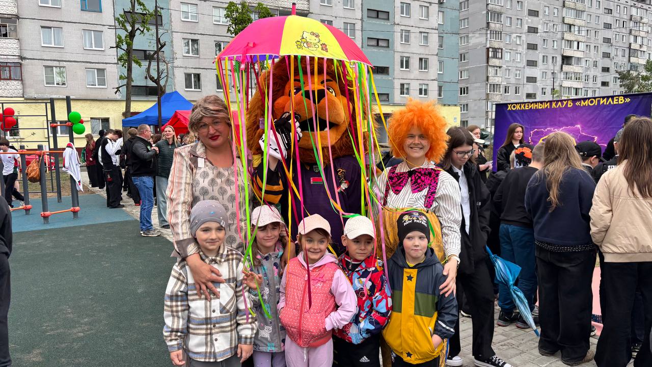 Новую детскую площадку открыли на бульваре Непокоренных в Могилеве
