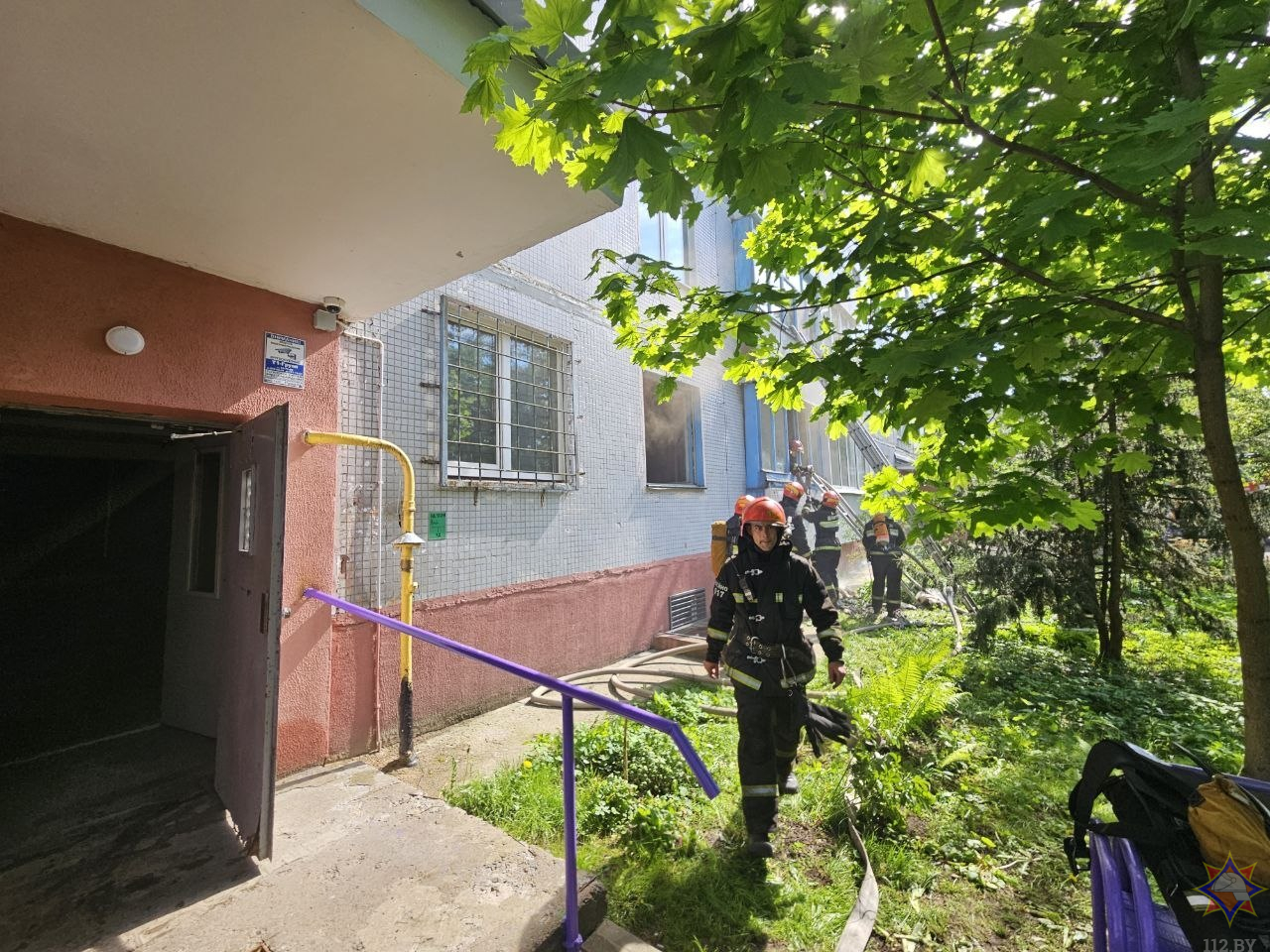 В Могилеве горела квартира в девятиэтажке на Габровской