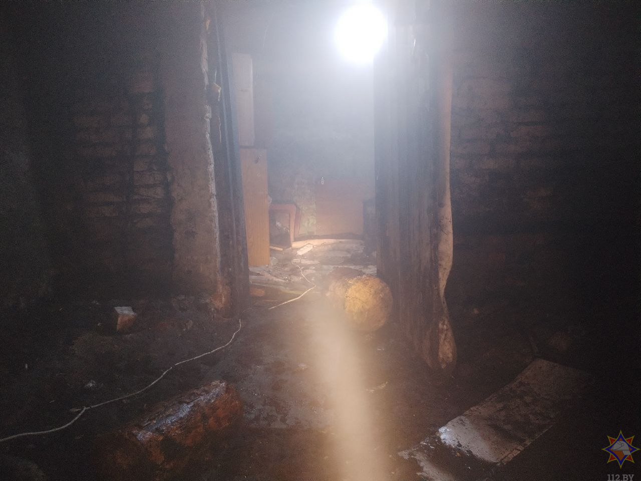 В Белыничах горело кафе на Советской