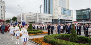 В Могилеве торжественно открыта стела города-побратима Челябинска
