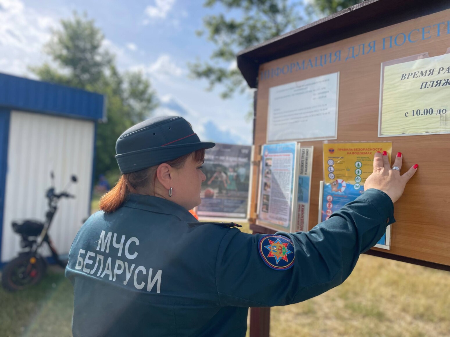 В Могилевском районе прошел профилактический рейд МЧС: спасатели напомнили о правилах отдыха у воды