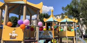 Пусть детство будет счастливым: в Могилеве открылась новая детская площадка!