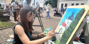 В Могилеве продолжается детский художественный пленэр «Краски Могилева»