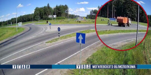 В Могилевском районе столкнулись мотоцикл и грузовик: водитель в больнице