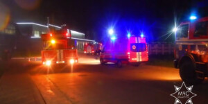 Ночной пожар произошел на предприятии в Могилеве