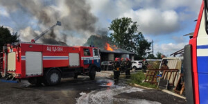 В Могилеве сгорели гараж и два автомобиля