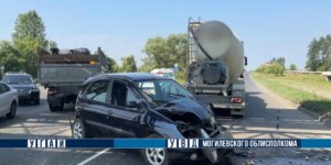 Три человека пострадали в аварии на Славгородском шоссе в Могилеве