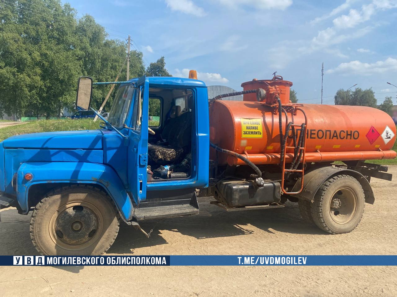 В Горках водитель бензовоза присвоил более 400 литров топлива