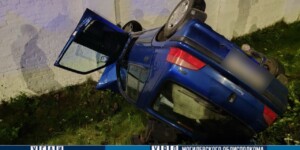 В Могилеве водитель Peugeot погиб после наезда на световую опору