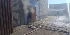 В Могилеве горело промышленное здание