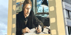 В Костюковичах открыли мурал в честь писателей-земляков